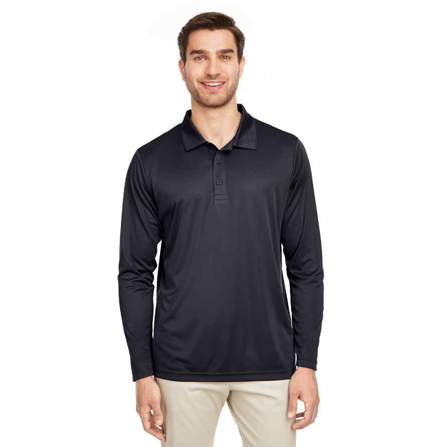 Team 365 TT51L Mens Zone Performance Long Sleeve Polo