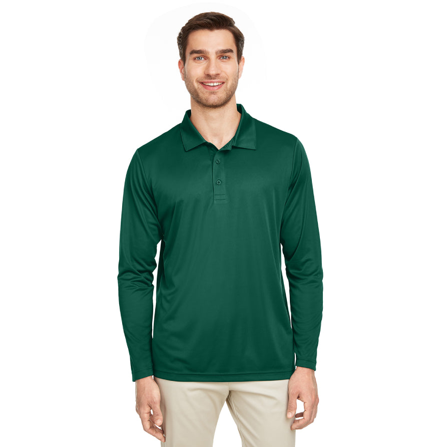 Team 365 TT51L Mens Zone Performance Long Sleeve Polo