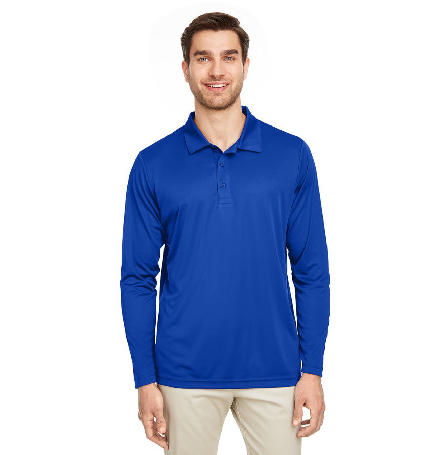 Team 365 TT51L Mens Zone Performance Long Sleeve Polo