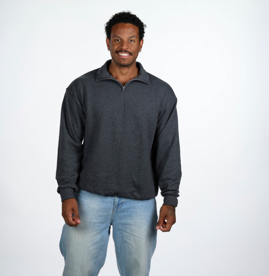 Jerzees 995M Unisex NuBlend® Quarter-Zip Cadet Collar Sweatshirt - 8 oz.