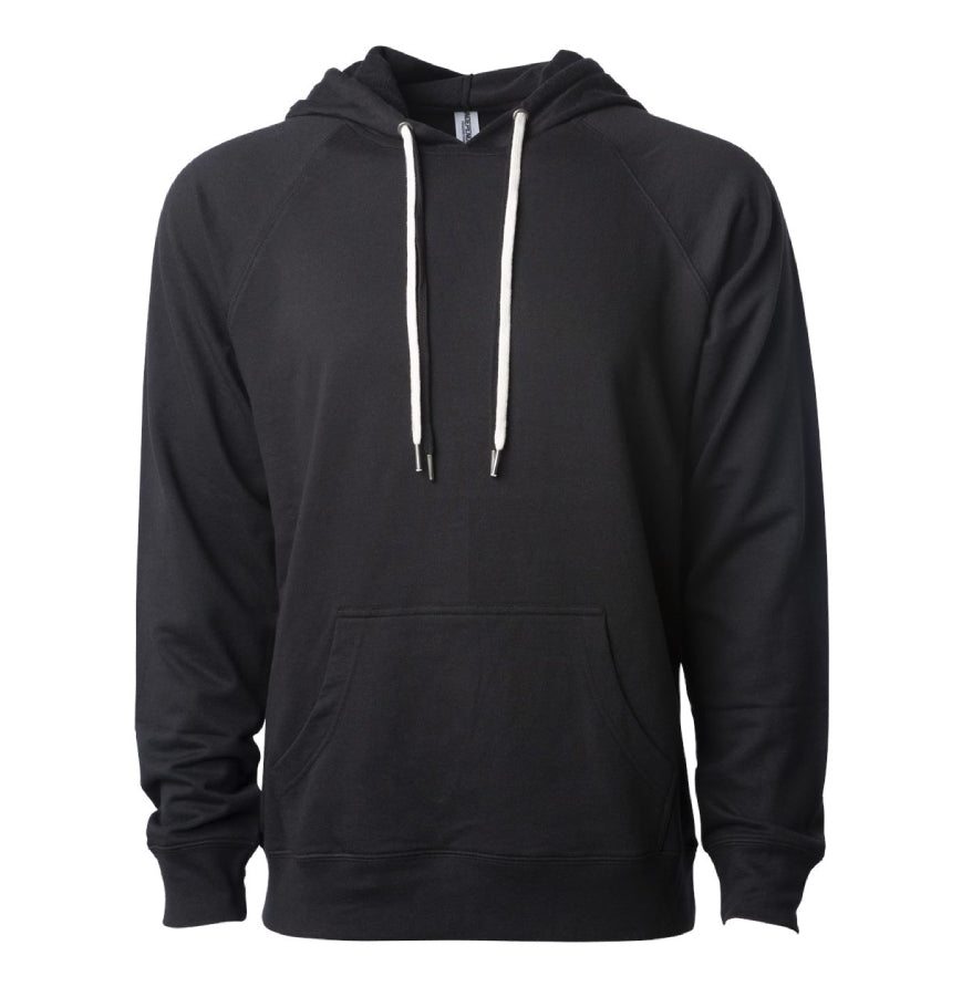 Independent Trading SS1000 Icon Unisex Lightweight Loopback Terry Hooded Sweatshirt-SS1000