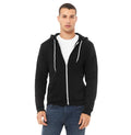 Bella + Canvas 3739 Unisex Poly-Cotton Fleece Full-Zip Hooded Sweatshirt