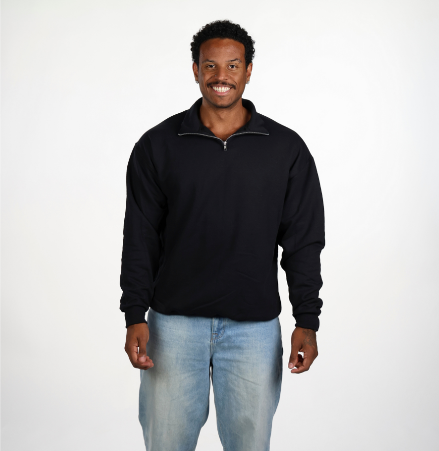 Jerzees 995M Unisex NuBlend® Quarter-Zip Cadet Collar Sweatshirt - 8 oz.