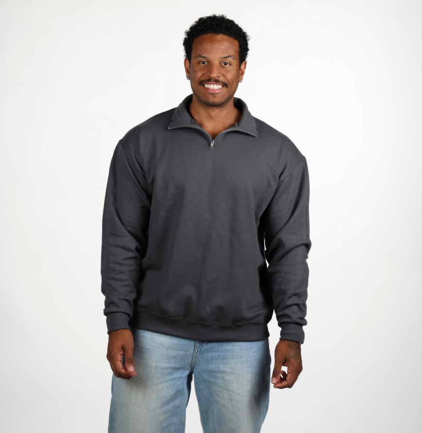 Jerzees 995M Unisex NuBlend® Quarter-Zip Cadet Collar Sweatshirt - 8 oz.
