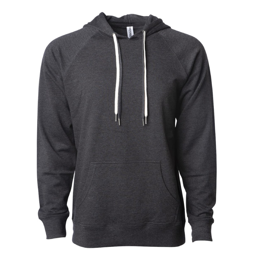 Independent Trading SS1000 Icon Unisex Lightweight Loopback Terry Hooded Sweatshirt-SS1000