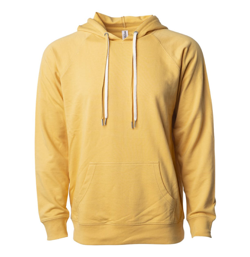 Independent Trading SS1000 Icon Unisex Lightweight Loopback Terry Hooded Sweatshirt-SS1000