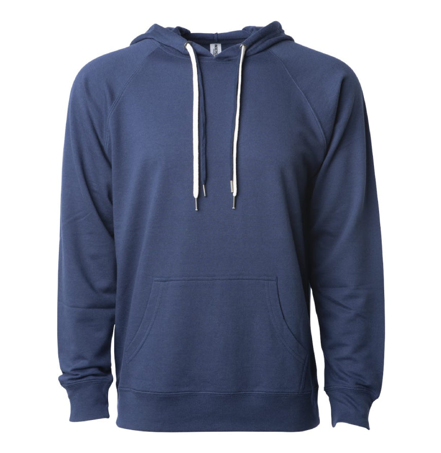 Independent Trading SS1000 Icon Unisex Lightweight Loopback Terry Hooded Sweatshirt-SS1000