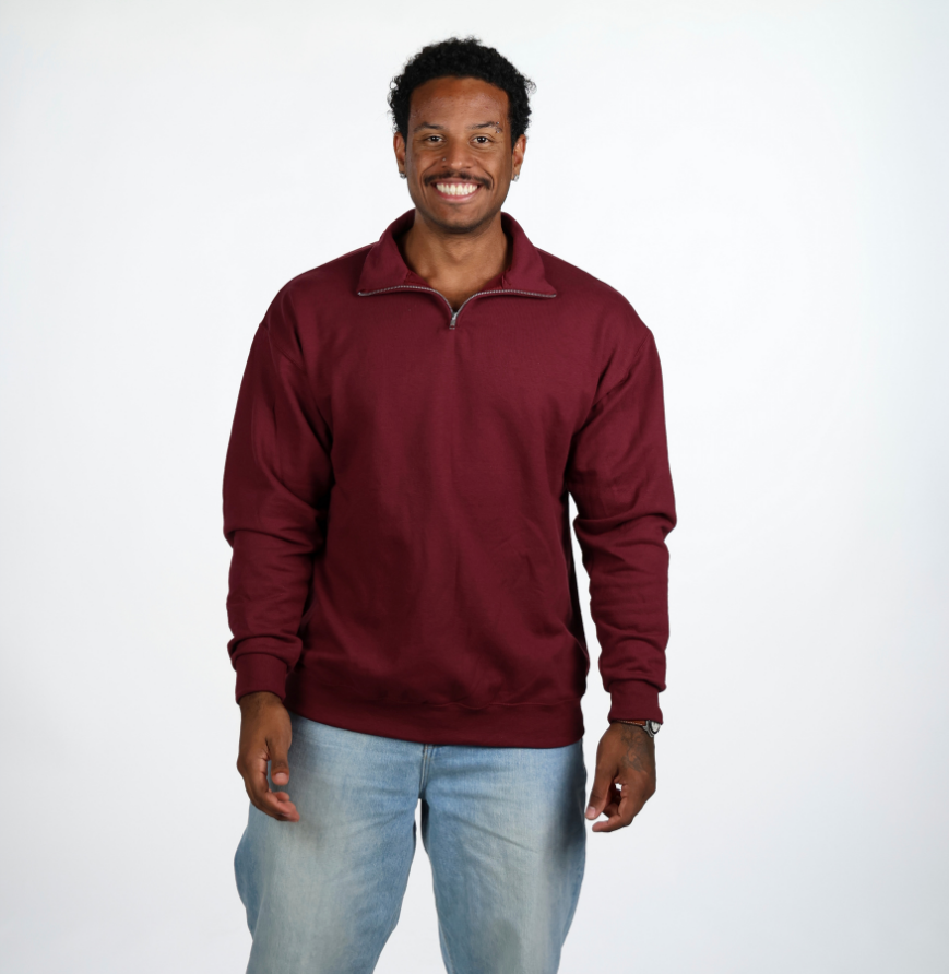 Jerzees 995M Unisex NuBlend® Quarter-Zip Cadet Collar Sweatshirt - 8 oz.