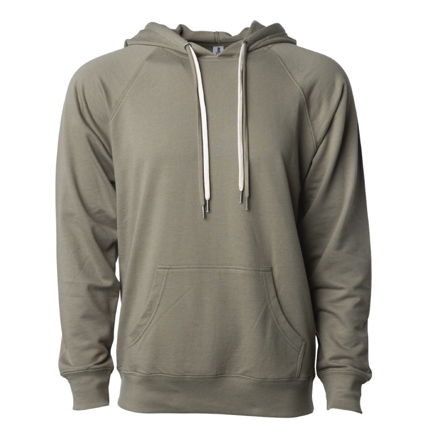 Independent Trading SS1000 Icon Unisex Lightweight Loopback Terry Hooded Sweatshirt-SS1000