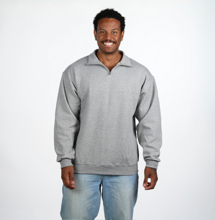 Jerzees 995M Unisex NuBlend® Quarter-Zip Cadet Collar Sweatshirt - 8 oz.