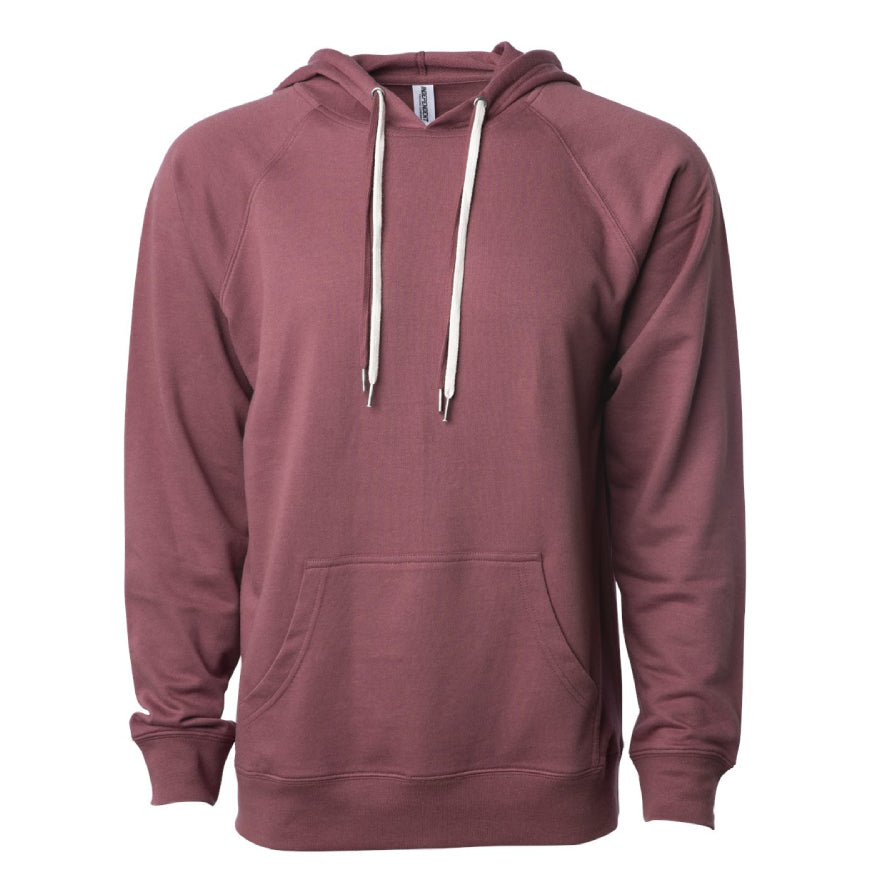 Independent Trading SS1000 Icon Unisex Lightweight Loopback Terry Hooded Sweatshirt-SS1000