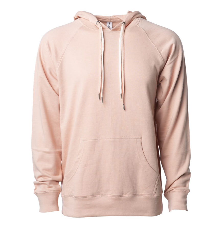 Independent Trading SS1000 Icon Unisex Lightweight Loopback Terry Hooded Sweatshirt-SS1000