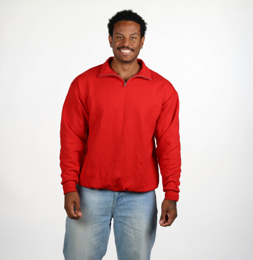 Jerzees 995M Unisex NuBlend® Quarter-Zip Cadet Collar Sweatshirt - 8 oz.