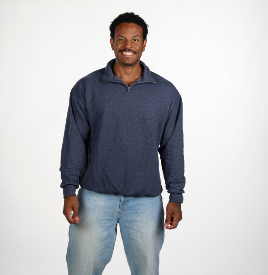 Jerzees 995M Unisex NuBlend® Quarter-Zip Cadet Collar Sweatshirt - 8 oz.