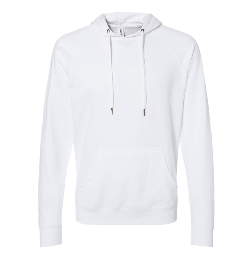 Independent Trading SS1000 Icon Unisex Lightweight Loopback Terry Hooded Sweatshirt-SS1000