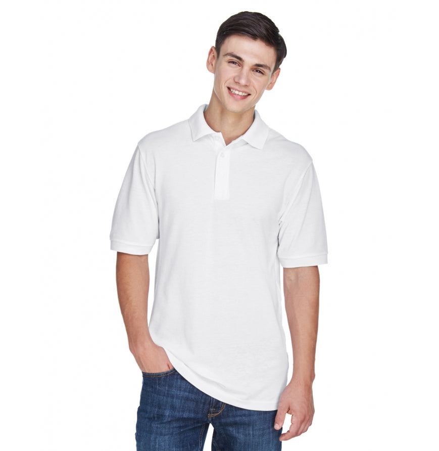 Harriton M265 Mens 56 oz Easy Blend Polo