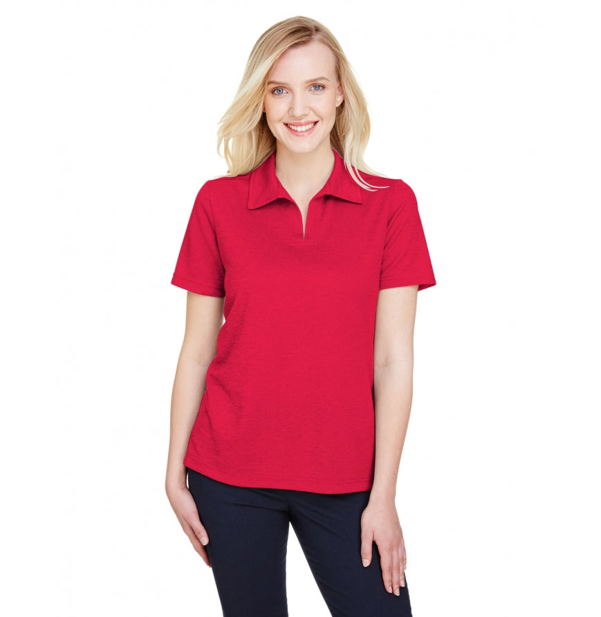 Devon & Jones DG22W Women's Address Melange Polo