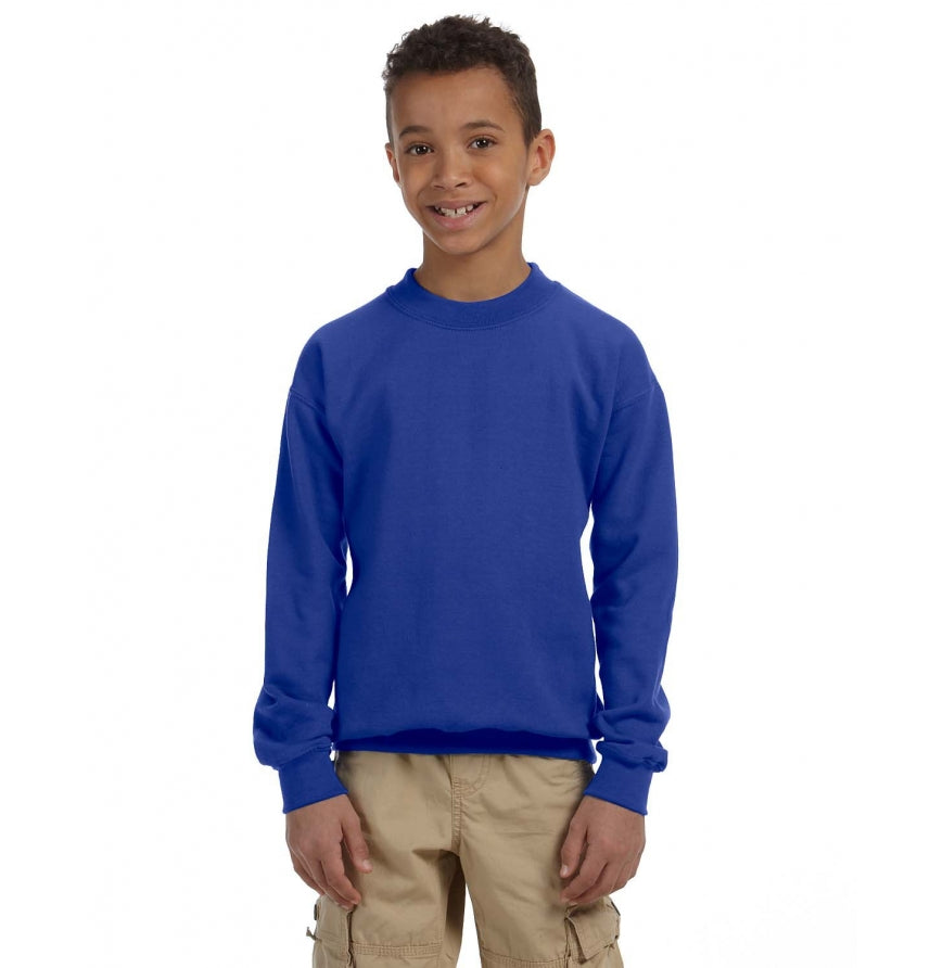 Gildan G180B Youth Heavy Blend Fleece Crew