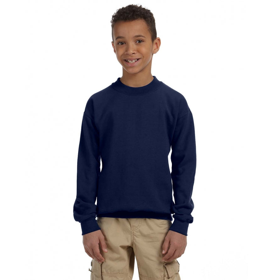 Gildan G180B Youth Heavy Blend Fleece Crew