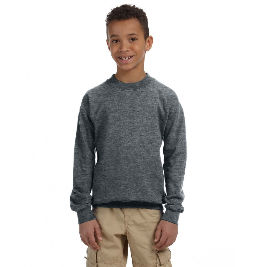 Gildan G180B Youth Heavy Blend Fleece Crew